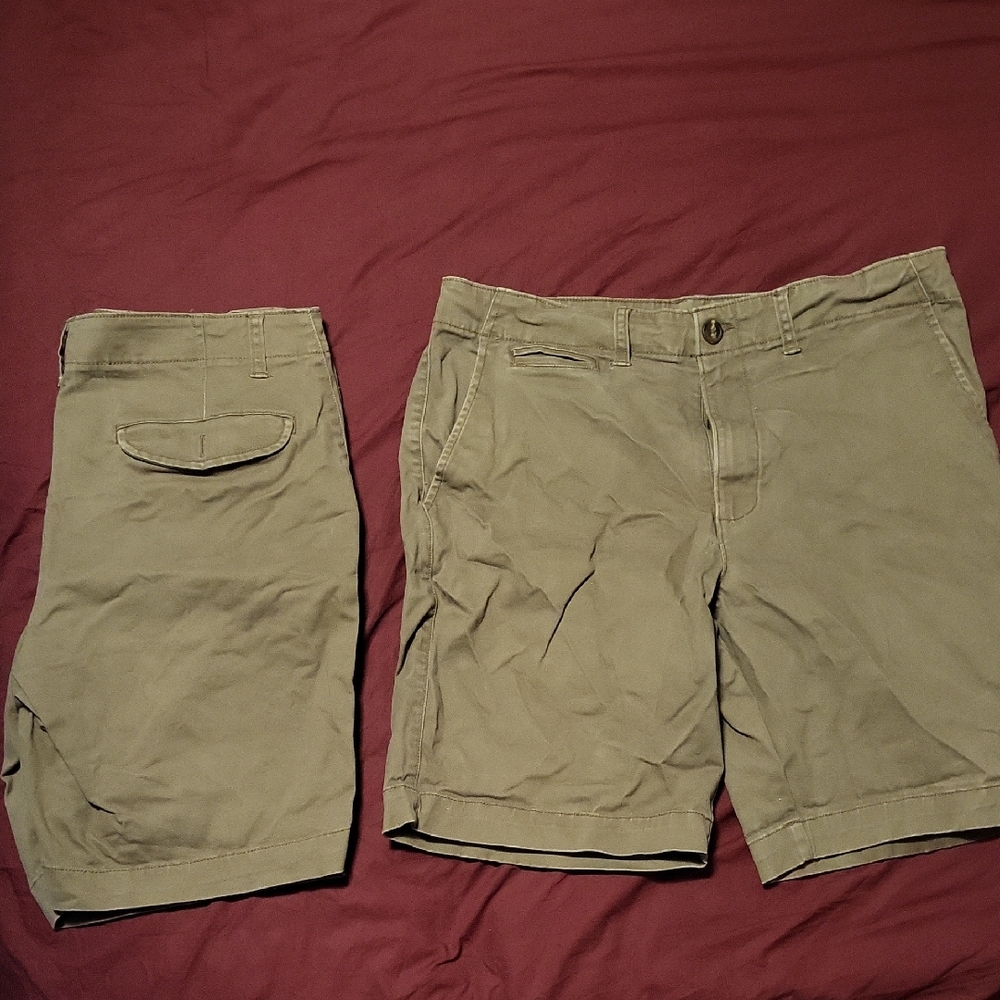 2pk George Olive Green Cargo Shorts